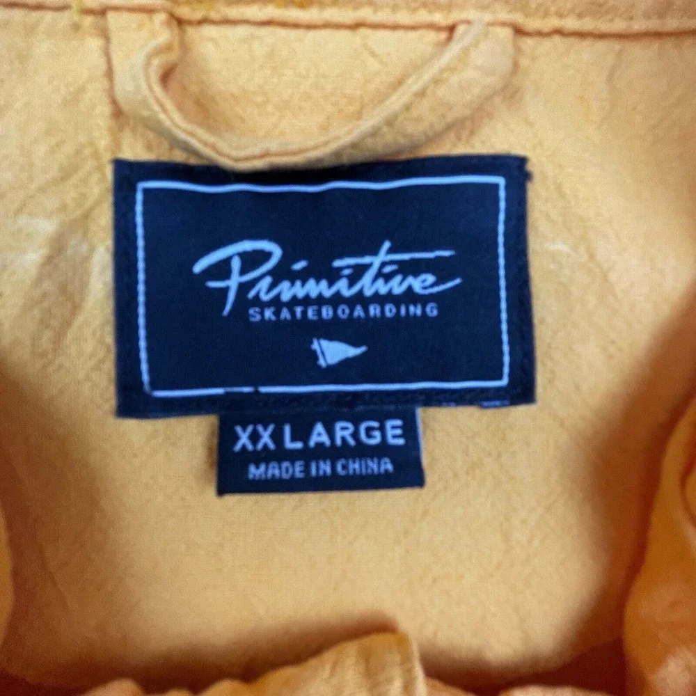 Primitive Skateboarding Jacket Mens XXLarge Acapulco Orange Lightweight‎ Skater
